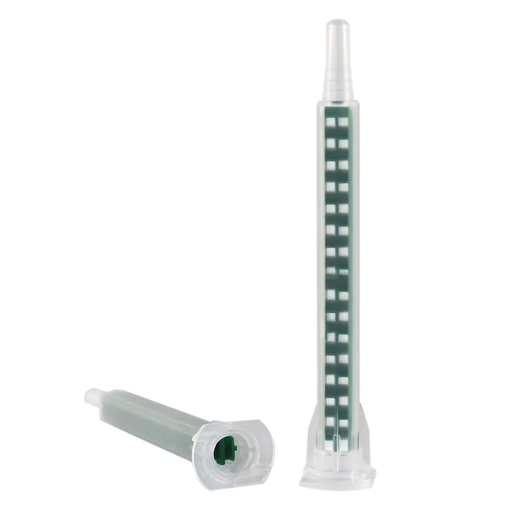 Resin Static Mixer MA6-16(Green) Mixing Nozzles for Duo Pack Epoxies Bayonet Square POM Material Mixing Tube