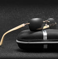 2026 Bamboo Square Sunglasses Men UV400 Driving Sun Glasses Rectangle Rimless Bamboo Legs Eyewear