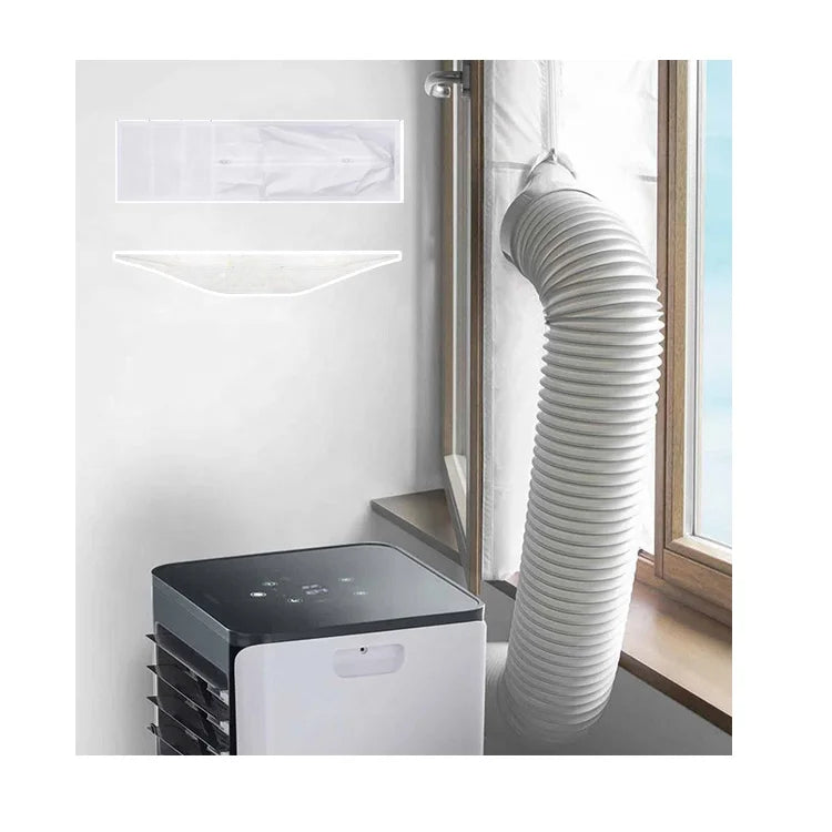 Portable Window Screen Seal Kit Cover AC Airlock for Portable Air Conditioner Cool Air in