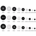 Stock Round Two Hoels Four Hoels Resin Work Clothes Button Custom Colorful Shirt Plastic Button for Women Dress