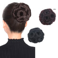 5 Inch Wig Bag Flower Bud Hair Accessories Clip-Type Nine-Flower Ball Curler Hair Band Wig Piece for Woman Daily Wear