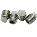 M3-M10 Stainless Steel 304/316 Hex Socket Grub Set Screws Oval Head Style PTFE Soft Nylon Tip for Titanium Aluminium Plastic
