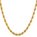 6mm 9mm Stainless Steel Rope Chain 18K Gold Rope Chain Necklace