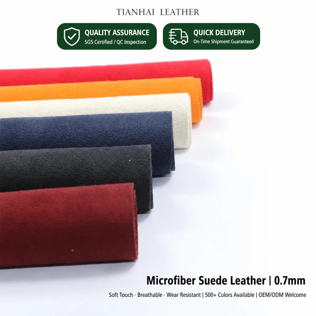 Vivid Multi Color Microfiber Suede Leather Thin Lightweight Waterproof for Car Interior Lining and Seat Trim MegaBDM