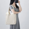 2025 New Design Solid Color Minimalist Style Large Capacity Portable Polyester Women's Tote Bag Open One-shoulder Winter Summer