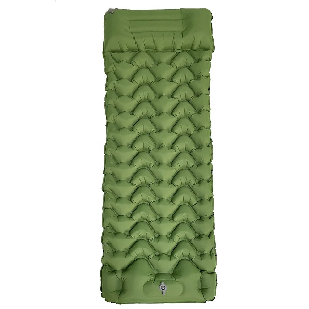 Single Double Camping Pads 8cm Thick Lightweight Compact Inflatable Roll Mattress Air Bed for Hiking Connectable Convenient