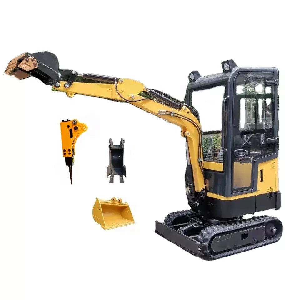 Discount Chinese Factory 1.5 Ton Mini Excavator Prices Excavator With Attachments Small Digger
