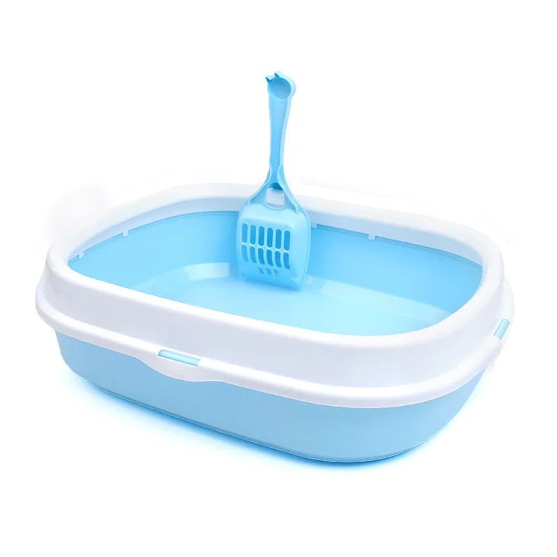 Semi Hidden Customizable Large Square Catta Cat Litter Box Free Cat Litter Spoon
