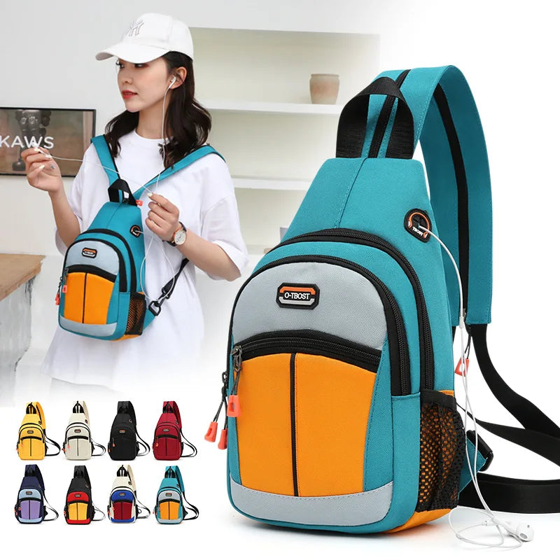 2023 New Style Fashion Waterproof Handbag - Women Messenger Bag - Personalized Casual Women Crossbody Bag - With Headphone Hole