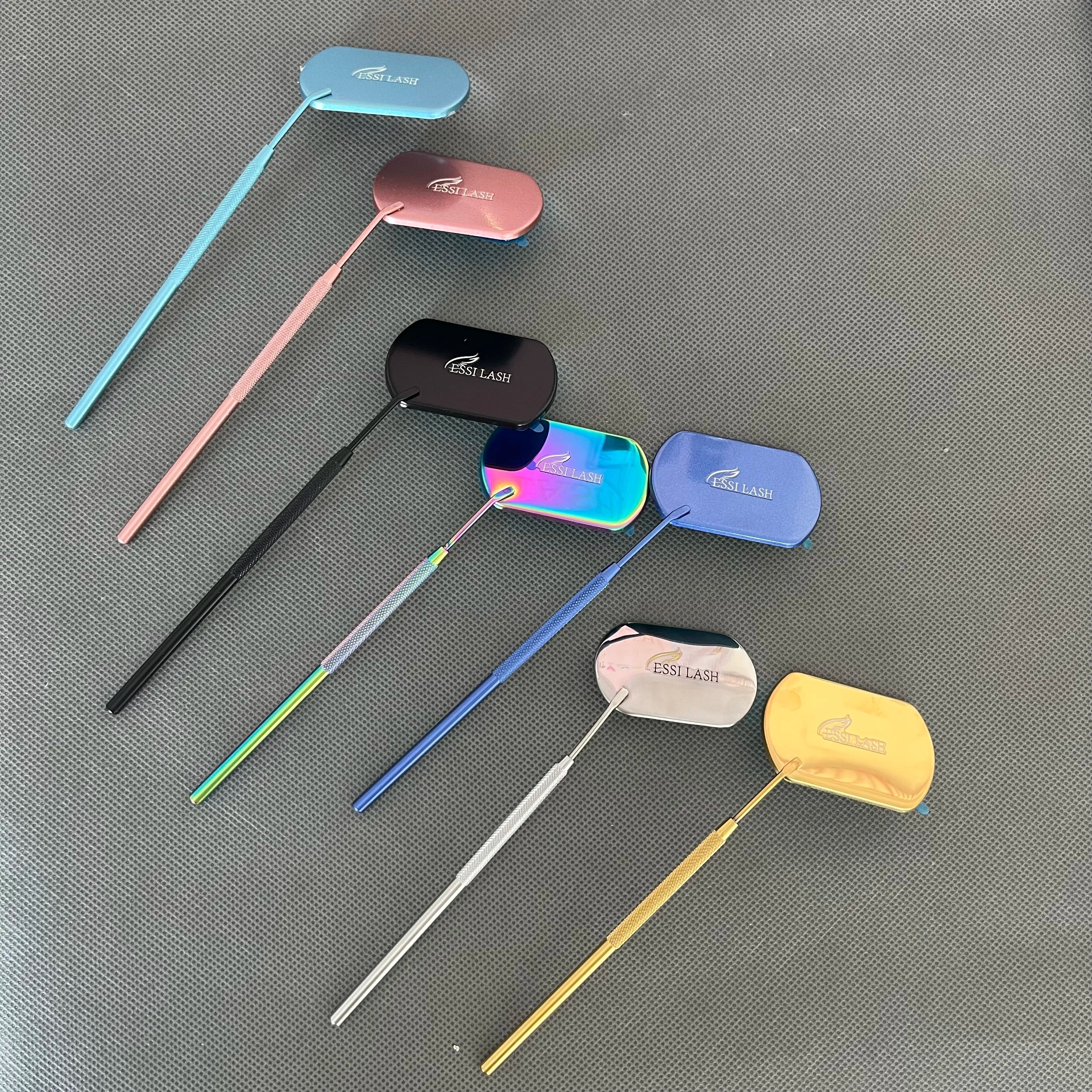 Manufacturer Wholesale Folded Testing Mirror Eyelash Extension Tools Russian Eyelash Mirror for Lash Extension