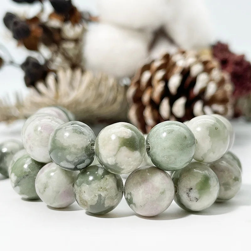 Wholesale Peace Jade for Jewelry Making DIY Handmade Crafts Natural Smooth Peace Jade Healing Crystals Gemstone Loose Beads