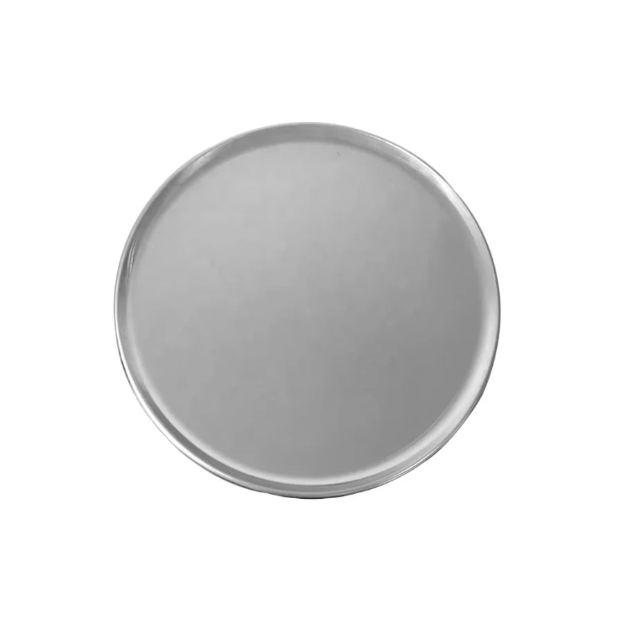 201 304 Stainless Steel Pizza Pan Round Deep Dish Non Stick Carbon Black Metal Baking Tray 6 9 10 12 Inch14-45cm