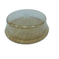 Bamboo Food Preservation Cover Cake Pan Dust Proof Display Kitchenware Set Storage Box PS Cover Bamboo Tray