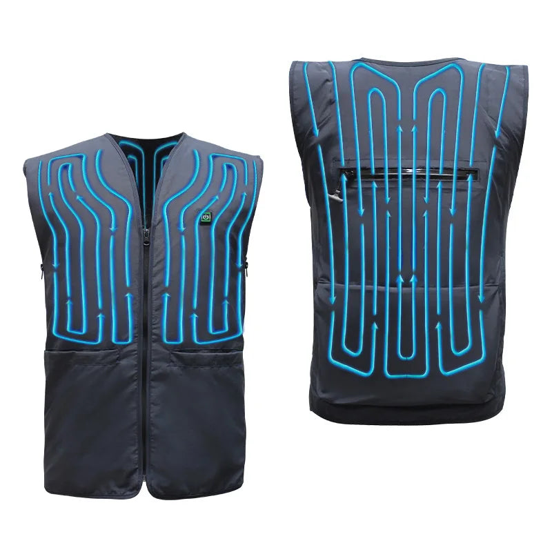 Cooling Vest for Men XXL/3XL Evaporative Fabric Summer Ice Water Safety Work Vest Cold Undershirt Phaser Water Cooling Vest