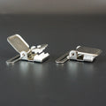 Quadrate Shape Duck Mouth Buckle Strap Crocodile Buckle Hardware with Rubber Suspenders Buckle Clips