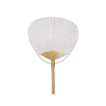 Japanese Vintage White Round Paddle Hand Fan Bamboo Handheld Fan for Personal Decoration