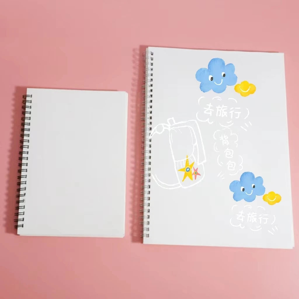 Sublimation A5 Loose-leaf Notebook With Blank Printed Coil Simple Atmospheric Notebook for Student Office