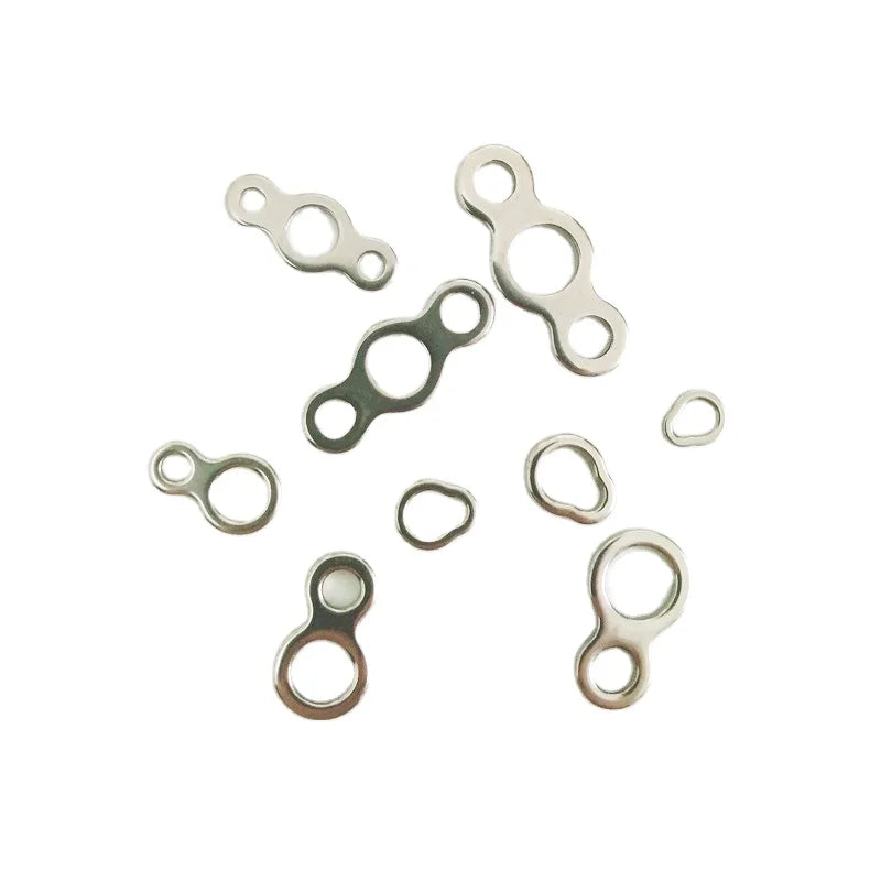 DORISEA 304 Stainless Steel Solid Seamless Single Connecting Fly Fishing Tippet Ring for Shark & Snapper