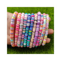 Polymer Clay Bracelet Heishi African Bracelets 6mm Disc Bead Summer Beach Boho Jewelry Factory