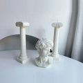 New Greek Column Pillar Candle with David Head Scented Candle for Home Decor for Holiday Thanksgiving Mother's Day Christmas