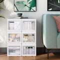 Collapsible Storage Box Saving Space Foldable Organizer Durable with Lids Easy to Carry Lightweight Storage Bin
