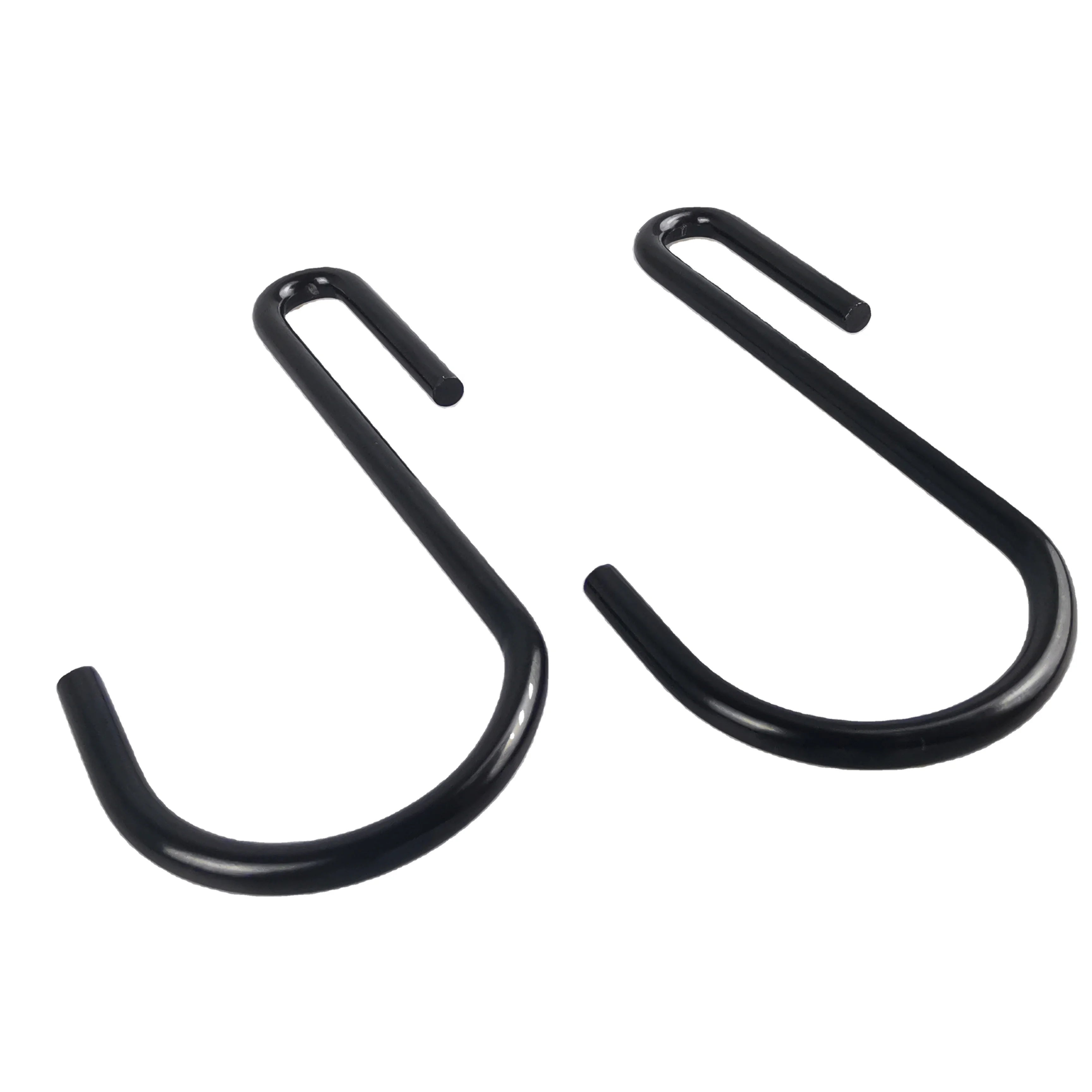 Custom Manufacturers Silver Galvanized Hanging S Shape Stainless Steel Metal Black S Hook