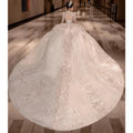 AL0945 Latest Robe De Mariage Long Sleeve Plus Size Luxury White Wedding Dresses for Women 2025 Wedding Dress Bridal Gown