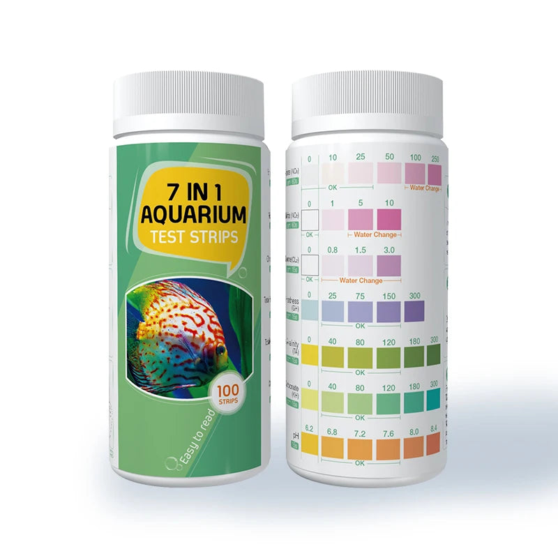Hot Sale 7 in 1 Aquariums Accessories Water test Kit for Freshwater Master Fish tank test Strips