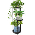 3-Tier Metal Iron Flower Stand with Powder Coating Corner Display Rack for Garden Plant Pot Holder