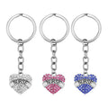Wholesale Bling Rhinestone Nurse Keychain Gifts for Women Nursing Key Chains Birthday Graduation Appreciation Xmas Jewelry Gift