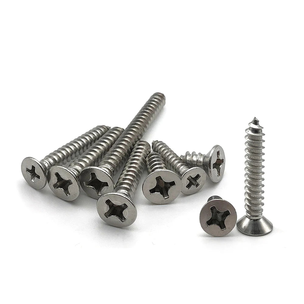 Stainless Steel M2.9 Countersunk Flat Head Self Tapping Wood Screw