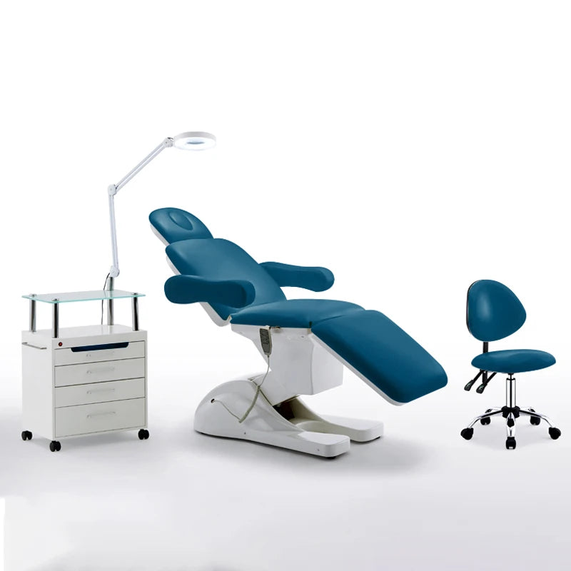 HICOMED Electric Beauty Bed Massage Table Facial Lash Chair Body Shin Treatment Facial Bed Optional Color/OEM With 3 Motors