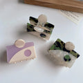 2022 Taiji Grab Clip Hairpin Square Half Tie Fashion Korean Accessories for Girls 5cm Claw Hair Clip Acetate PC Material