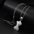 Beauty Girl Body Shape Alloy Pendant Long Sweater Chain Necklace for Women