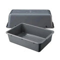 Customized Industrial Food Grade Grey Color Plastic Airport Security Serving Tray With Inner 525*375*H140mm