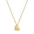 Nagosa New Arrival 925 Sterling Silver Gold Vermeil Sideway Heart Pendant Necklaces for Women