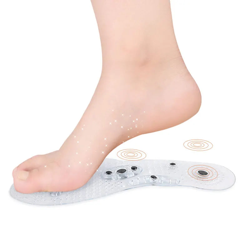 Acupressure Magnetic Insoles for Foot/Feet Therapy Massaging Insoles for Men & Women Cuttable Breathable Shoes Insoles