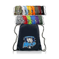Wholesale Promotional Colorful Dot Custom Logo Sublimation Printed Classic 210D Polyester Handled Sports Gym Backpack String