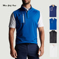Custom 100% Polyester Mens Quarter 1/4 Zip Utility Sleeveless Lightweight Functional Golf Sports Vest