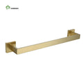 Modern Hotel Stainless Steel Brushed Gold Wall Mounted Towel Rack for Bathroom