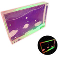 Hot Selling 4*6 Inch Luminous Glitter Acrylic Liquid Photo Frame Environment Friendly Silk Screen Printed Decorative Design for