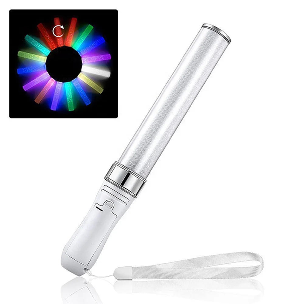 LED Glow Sticks 15 Colors Changing Battery Powered LED Glow Batons LED Strobe Stick for Birthday Parties Raves Concert Wedding