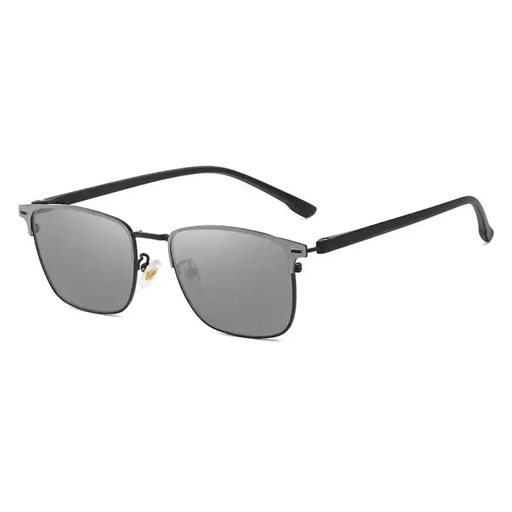 8233 Fashion  Small Crowd;  Design Spectacle Metal Eye Wear Anti Blue Ray Photochromic Glasses