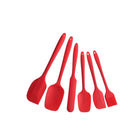 Flexible Food-Grade Silicone Spatula Set Heat Resistant Non-Stick Eco-Friendly 6-8 Piece Baking Pastry Tools Scraper Cookware