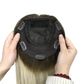 Stock Chinese Remy Hair Kosher Topper Straight Cuticle Aligned Clip in Virgin Hair Silk Base Jewish Topper for Women