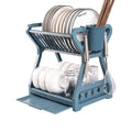 Household Tableware Kitchen Dish Drying  Storage Rack Table Drain Bowl Rack Multi-layer Finishing Rack
