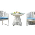Rattan Furniture Table and Chairs Balcony Outdoor Courtyard Rattan Chair Negotiation Table and Chairs
