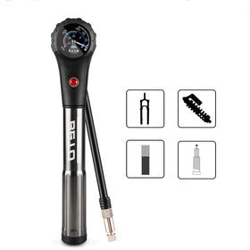 BETO High Pressure 30-50 PSI Schrader Valve Gauge Bike Shock Absorber Pump Aluminum Alloy Model SP-005G