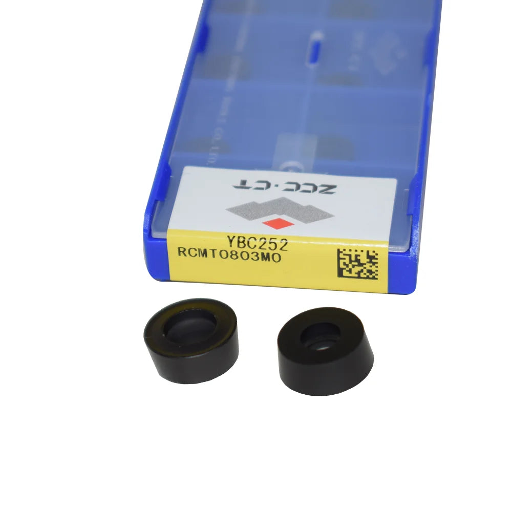 RCMT0803MO YBC252 ZCC Carbide Inserts CNC Turning Tool Lathe Cutter Machining Metal for Processing Steel MOQ: 10pcs