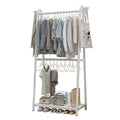 Modern Durable Iron Indoor Clothes Rack Easy Assembly Movable for Hanging Clothes Floor Ceiling Multifunction for Bedroom Use